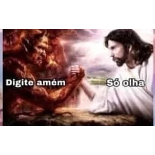 Sticker: Jesus vs Devil