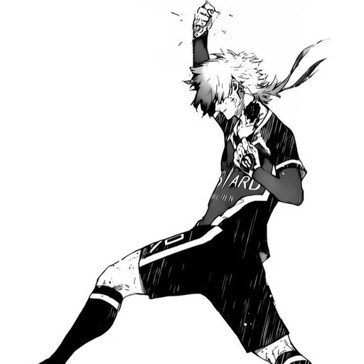 Figurinha: Nagi Seishiro comemorando