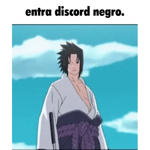 Figurinha: Sasuke saca a espada.
