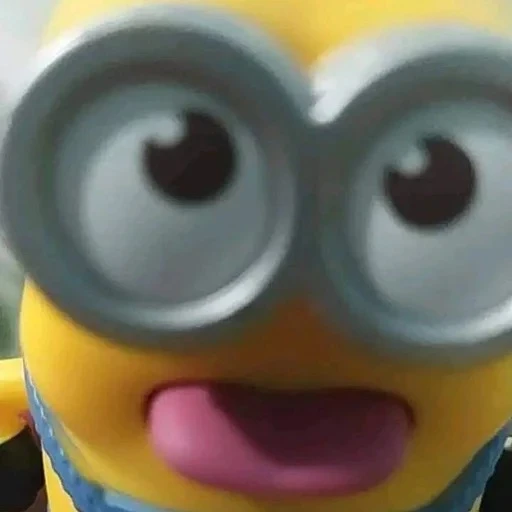 Figurinha: Minion mostrando a língua