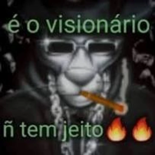 Figurinha: É o visionário