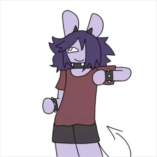 Sticker: Personaje demoníaco bailando