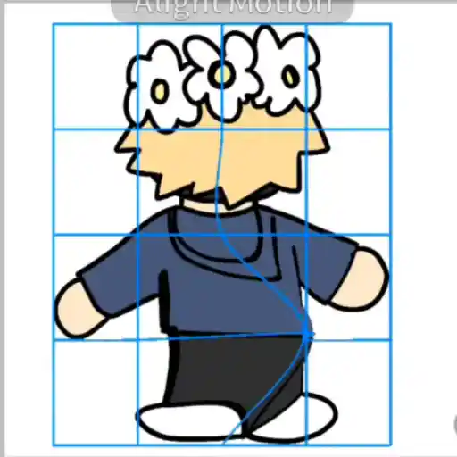 Sticker: Character with flowers on head