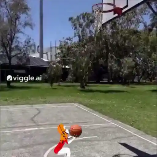 Sticker: Animación de Baloncesto