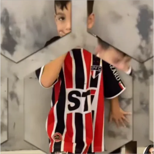 Sticker: Niño fan del Sao Paulo
