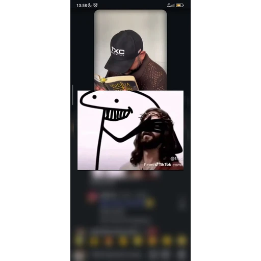 Figurinha: Flork cobrindo Jesus