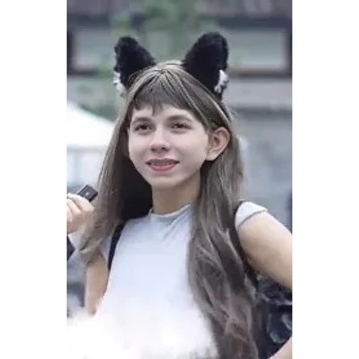 Sticker: Girl with cat ears