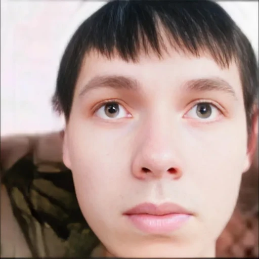 Sticker: Staring young man
