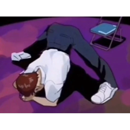 Figurinha: Shinji fazendo pose
