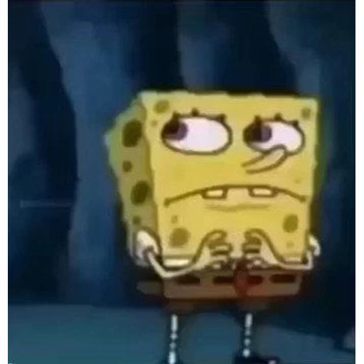 Figurinha: Bob Esponja Pensativo