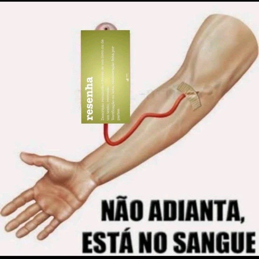 Sticker: It's no use, it's in the blood