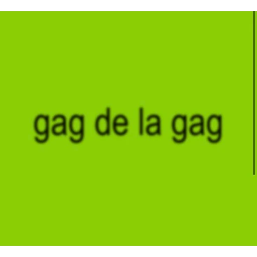 Figurinha: gag de la gag