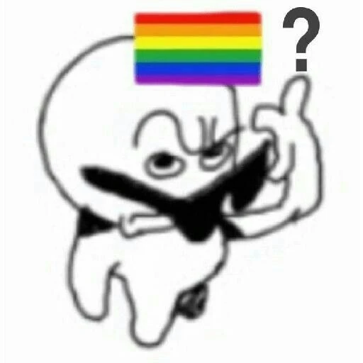 Sticker: Sticker de meme bandera LGBT