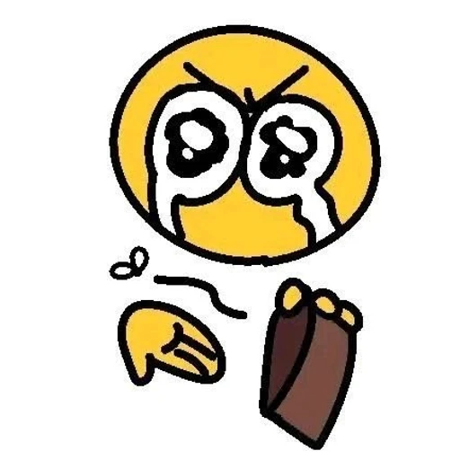 Sticker: Emoji llorando billetera vacía