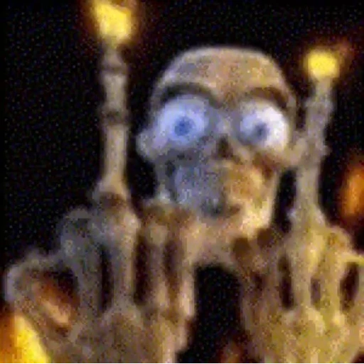 Sticker: Angry skeleton