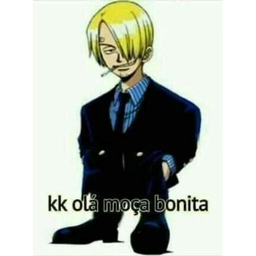 Figurinha: Sanji Oi Moça Bonita