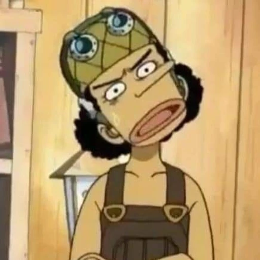 Figurinha: Usopp assustado