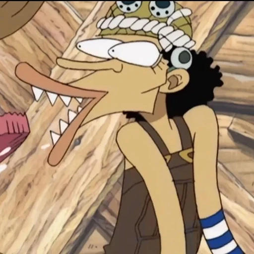 Figurinha: Usopp em choque