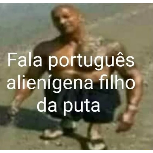 Figurinha: Fala português alienígena