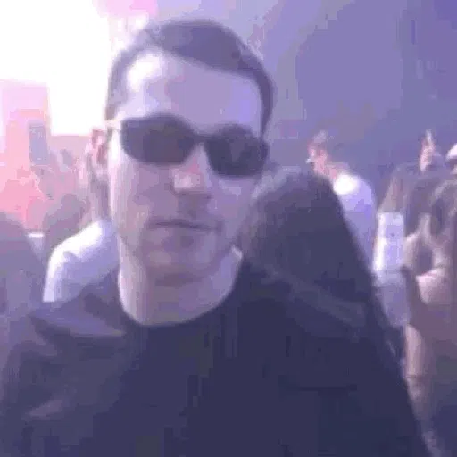 Sticker: Chico de fiesta con lentes