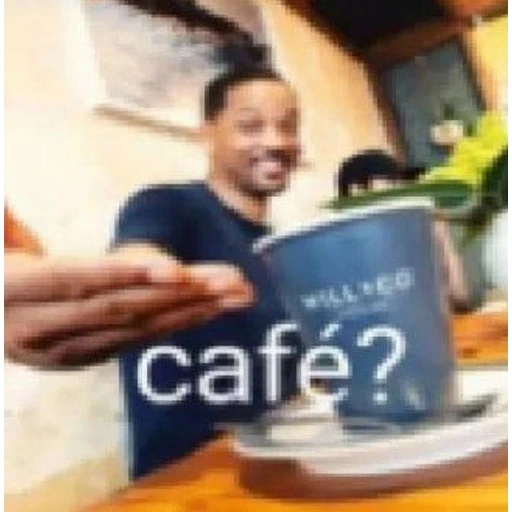 Figurinha: Will Smith oferecendo café