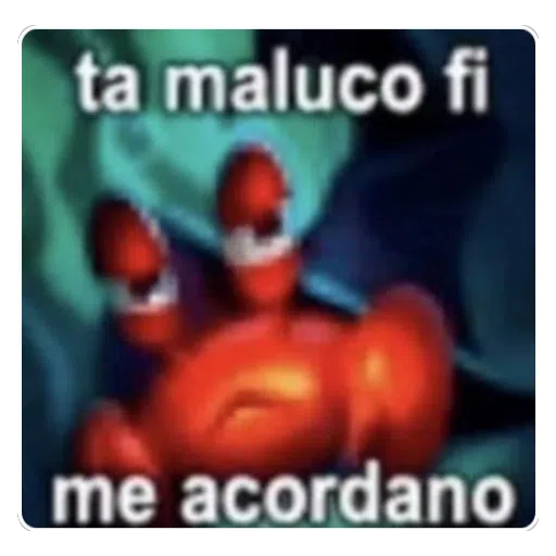 Sticker: Don Cangrejo: Estas loco mae