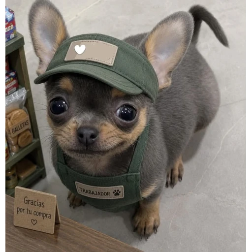 Figurinha: Cachorrinho Trabalhador