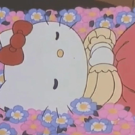 Figurinha: Hello Kitty dormindo