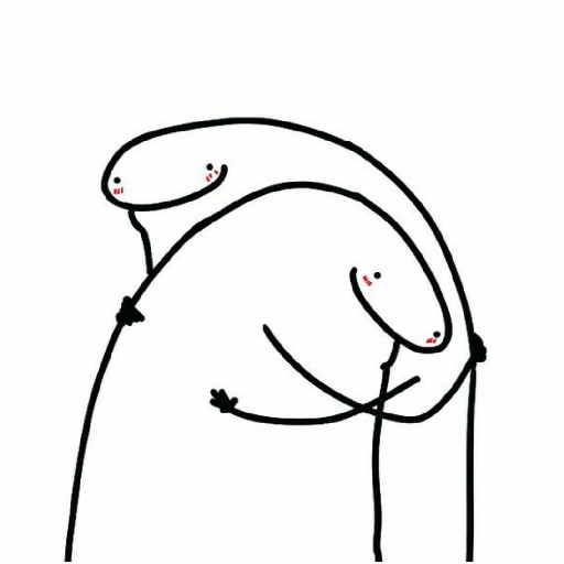 Figurinha: Abraço Fofo