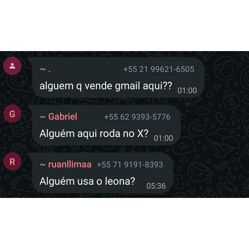 Figurinha: Perguntas em grupo de chat