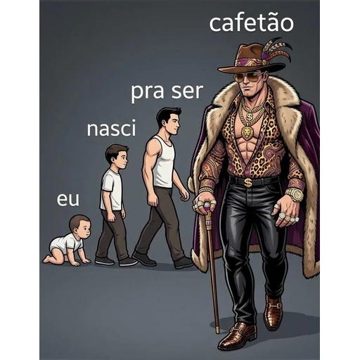 Figurinha: Nasci pra ser cafetão
