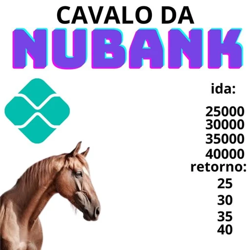 Figurinha: Cavalo da Nubank