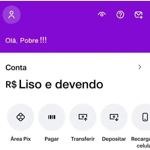 Figurinha: Olá, Pobre !!!