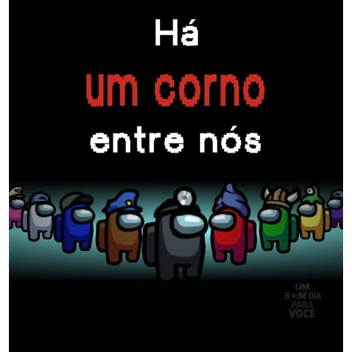 Figurinha: Há um corno entre nós