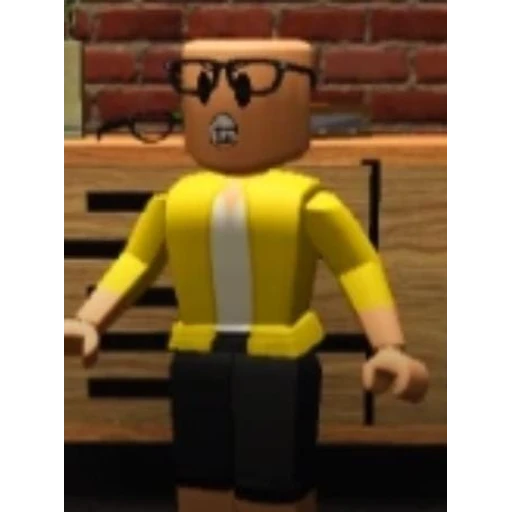 Figurinha: Personagem Roblox Chocado