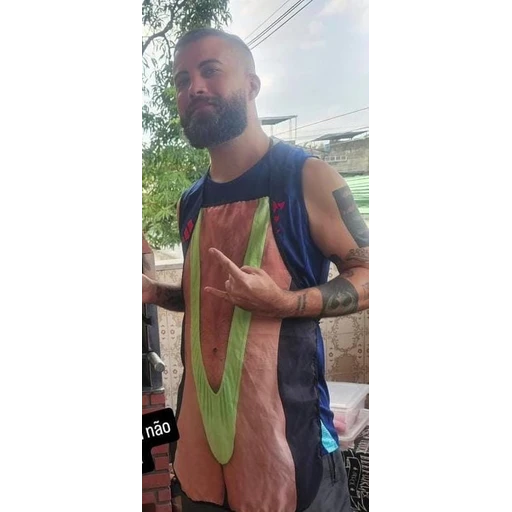 Sticker: Hombre con disfraz divertido