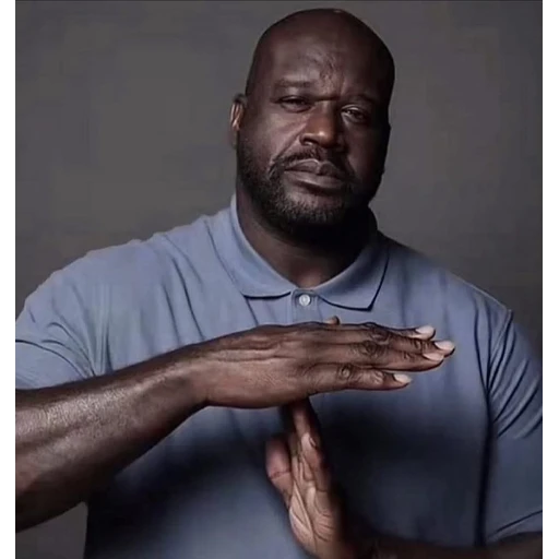 Figurinha: Shaquille O'Neal pede tempo