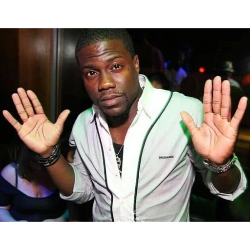 Figurinha: Kevin Hart pedindo calma