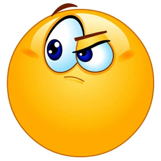 Figurinha: Emoji desconfiado