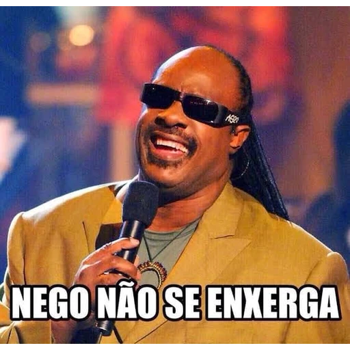 Figurinha: Stevie Wonder: Nego não se enxerga