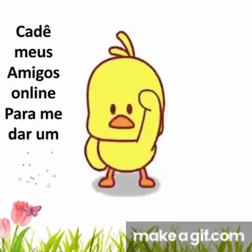 Figurinha: Pintinho Desejando Bom Dia
