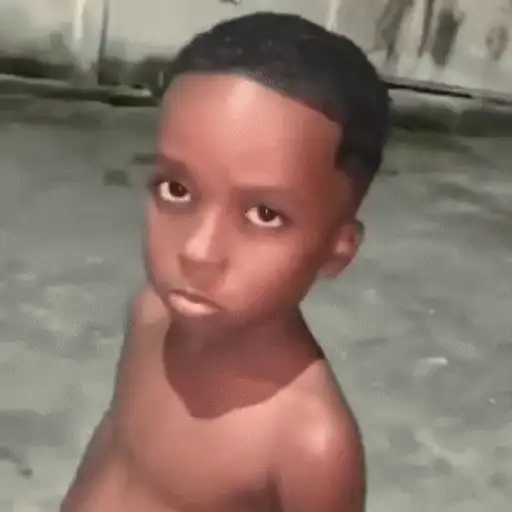 Figurinha: Criança fazendo dedo do meio