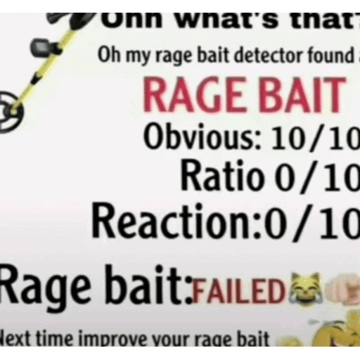 Sticker: Detector de Rage Bait