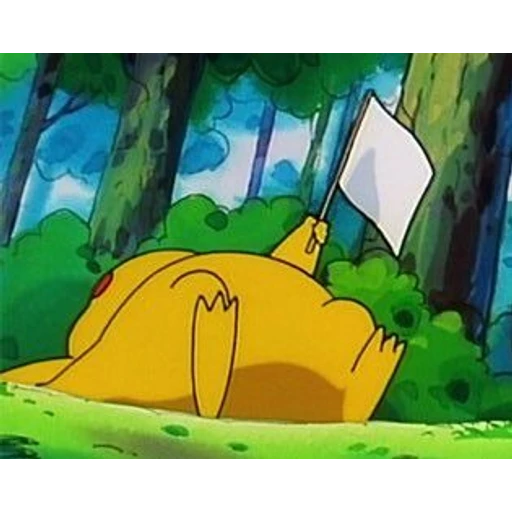 Sticker: Pikachu rendido