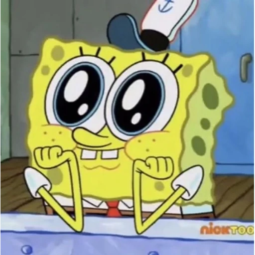 Figurinha: Bob Esponja apaixonado