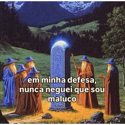 Figurinha: Em minha defesa, sou maluco