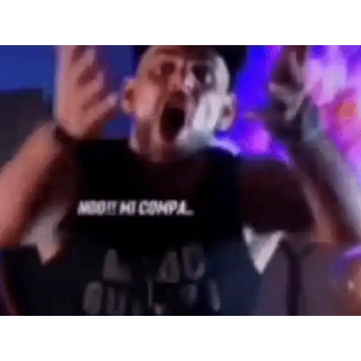 Figurinha: Homem Gritando e Dançando