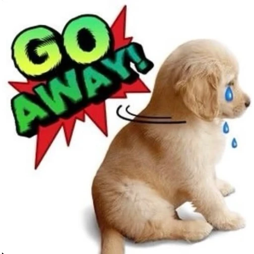 Figurinha: Go Away!