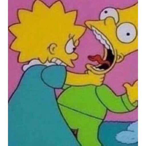 Figurinha: Lisa e Bart Simpson