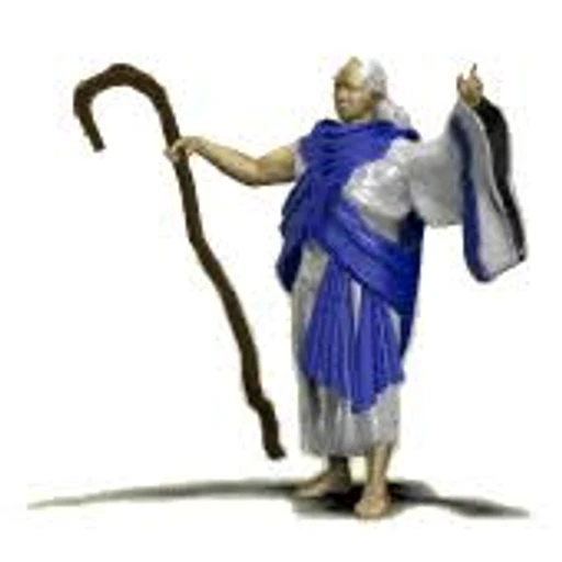 Figurinha: Sábio com cajado